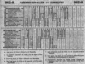 horaire